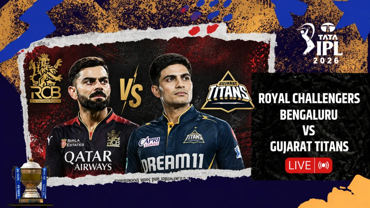 RCB vs GT, IPL 2026 LIVE: Bengaluru opt to bowl first
