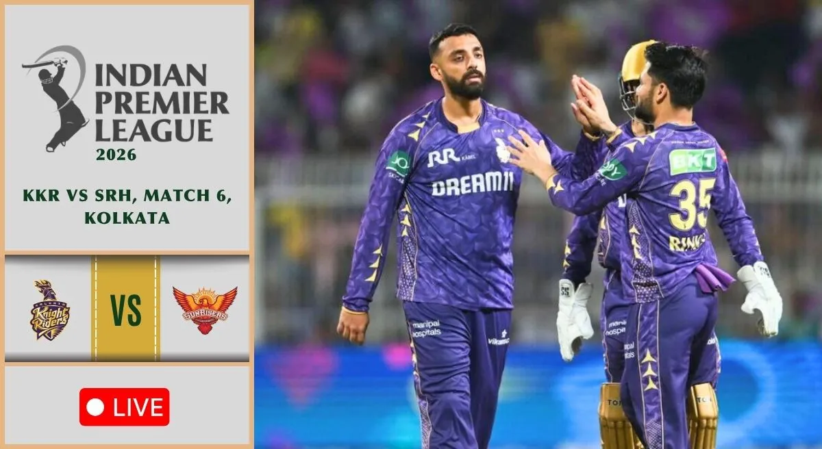 KKR vs SRH Live Score, IPL 2026: Ishan Kishan and co to bat first