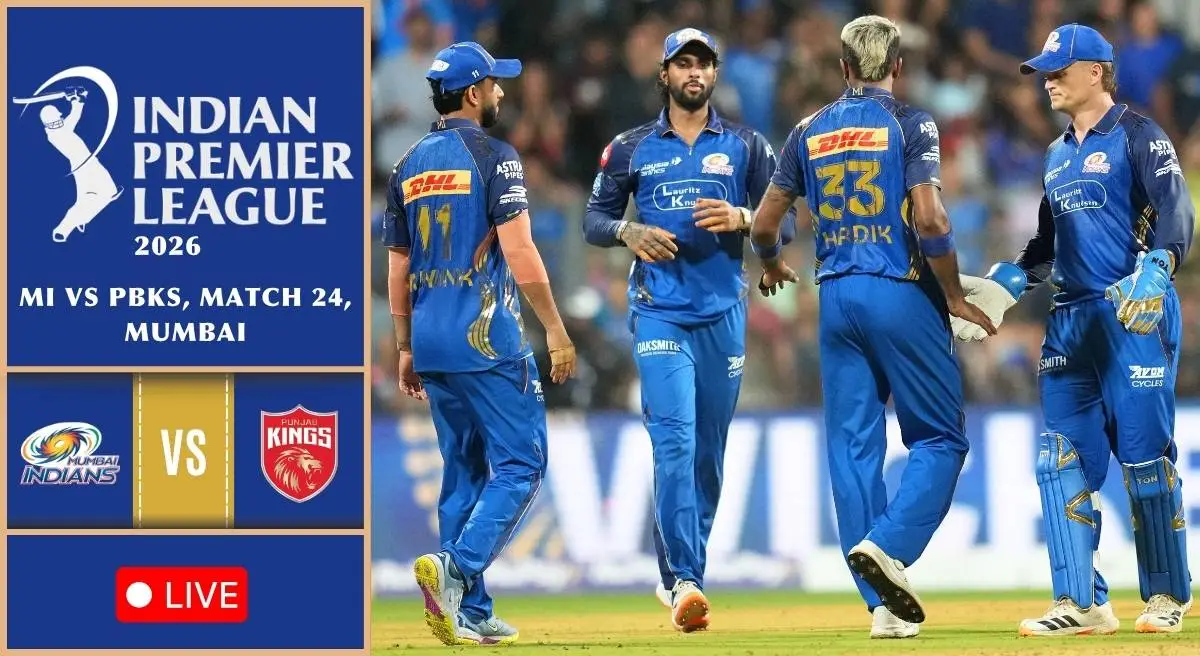 MI vs PBKS Live Score, IPL 2026: Punjab Kings opt to bowl, go with unchanged XI