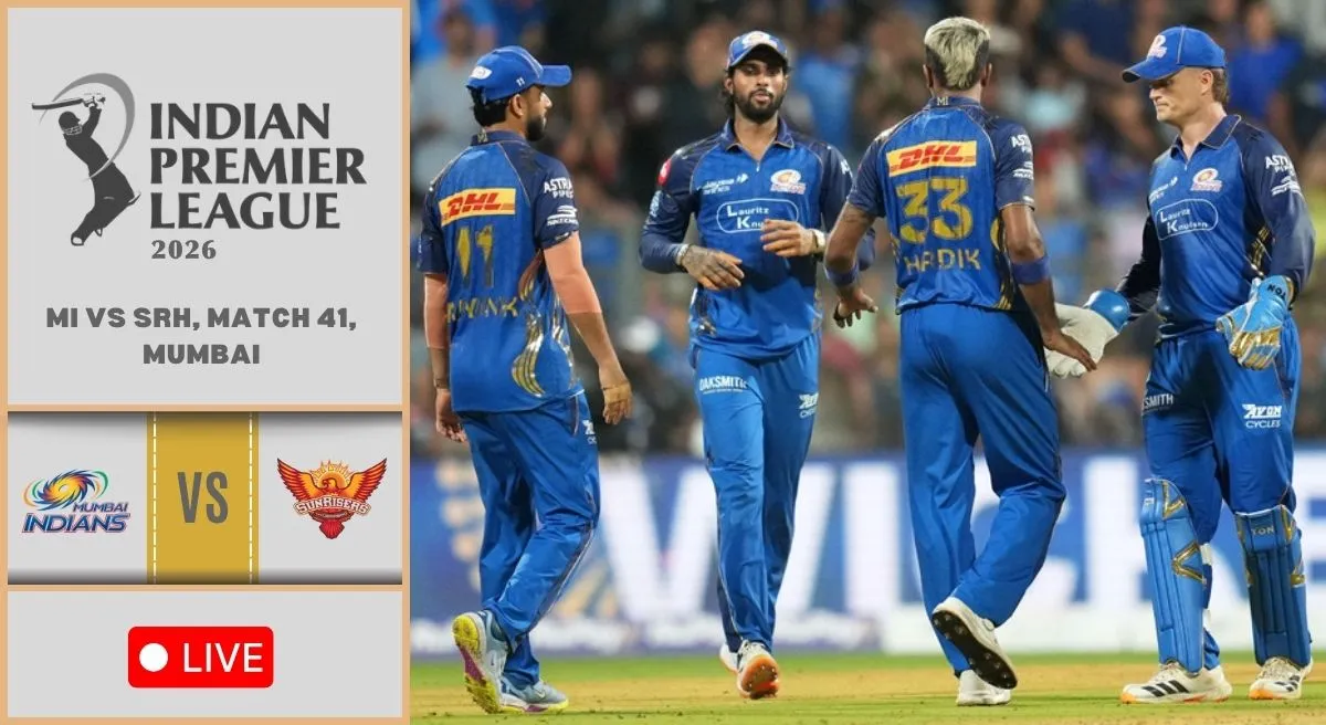 MI vs SRH Live Score, IPL 2026: Toss coming up, Mumbai face Hyderabad juggernaut at Wankhede