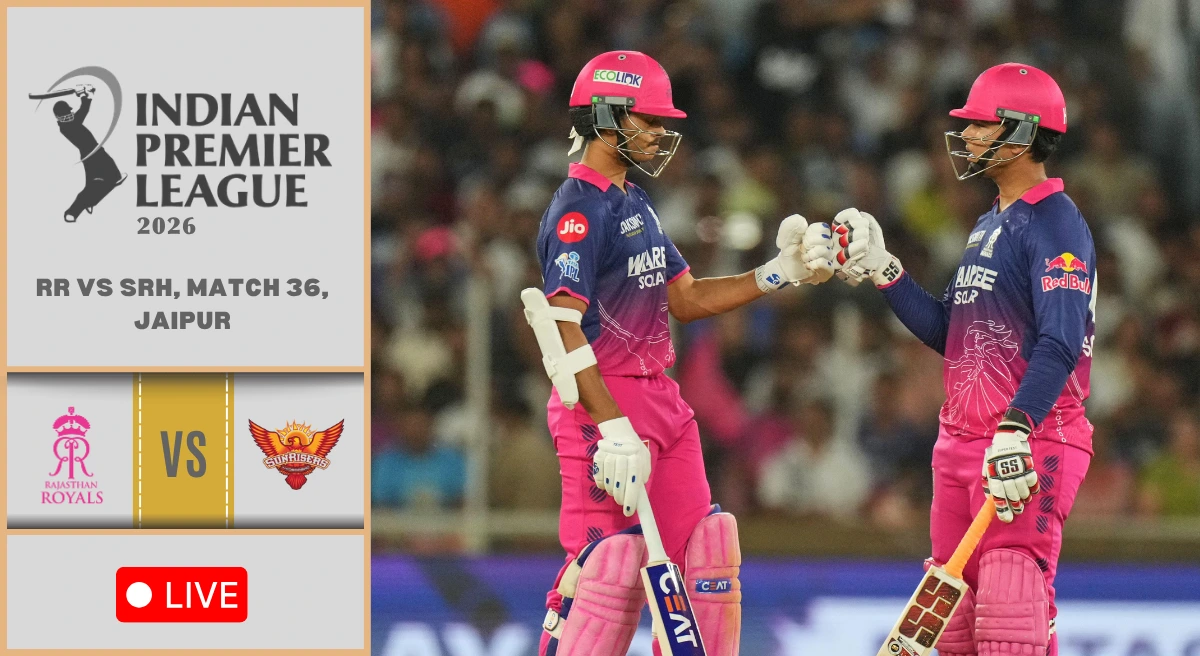 RR vs SRH Live Score, IPL 2026: Pat Cummins returns, wins toss and opts to bowl