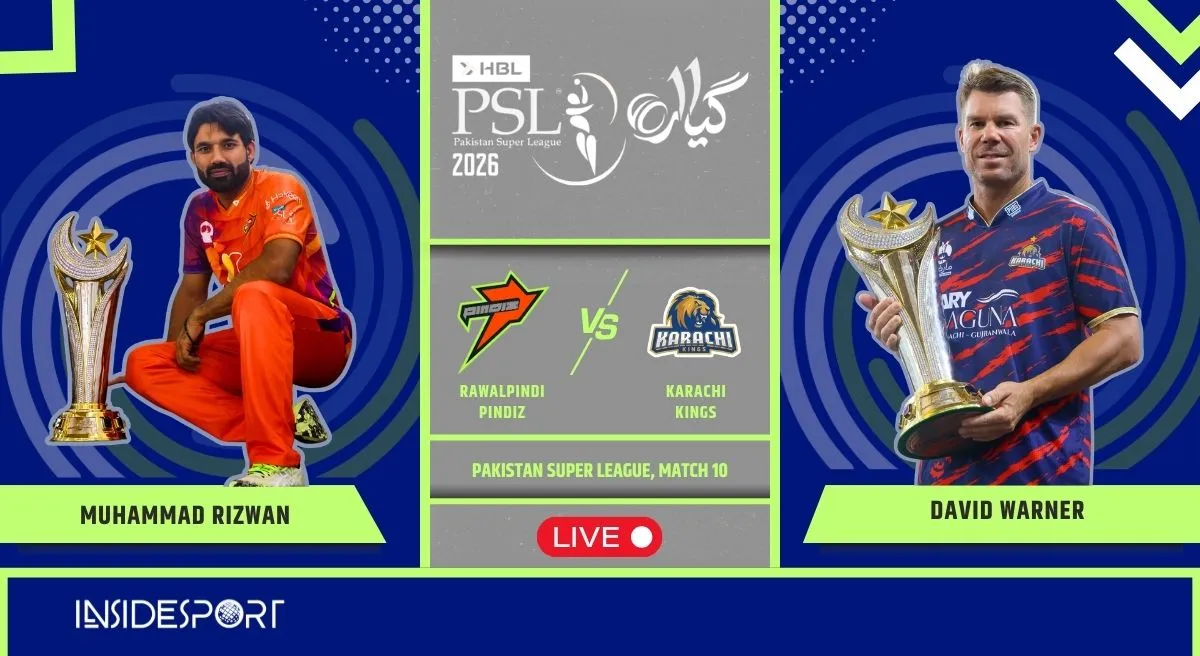 RWP vs KK, PSL 2026 LIVE: Azam Khan, David Warner take Karachi Kings to third win