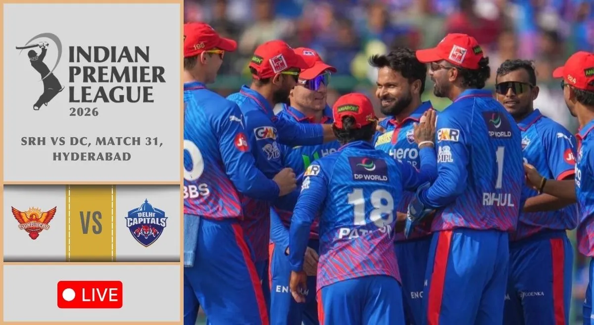 SRH vs DC Live Score, IPL 2026: Hyderabad 9/0 (1 ovr), Travis Head-Abhishek Sharma begin