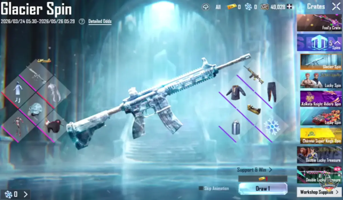 BGMI Cricket League – The M416 Glacier Skin is Finally Back In Battlegrounds Mobile India