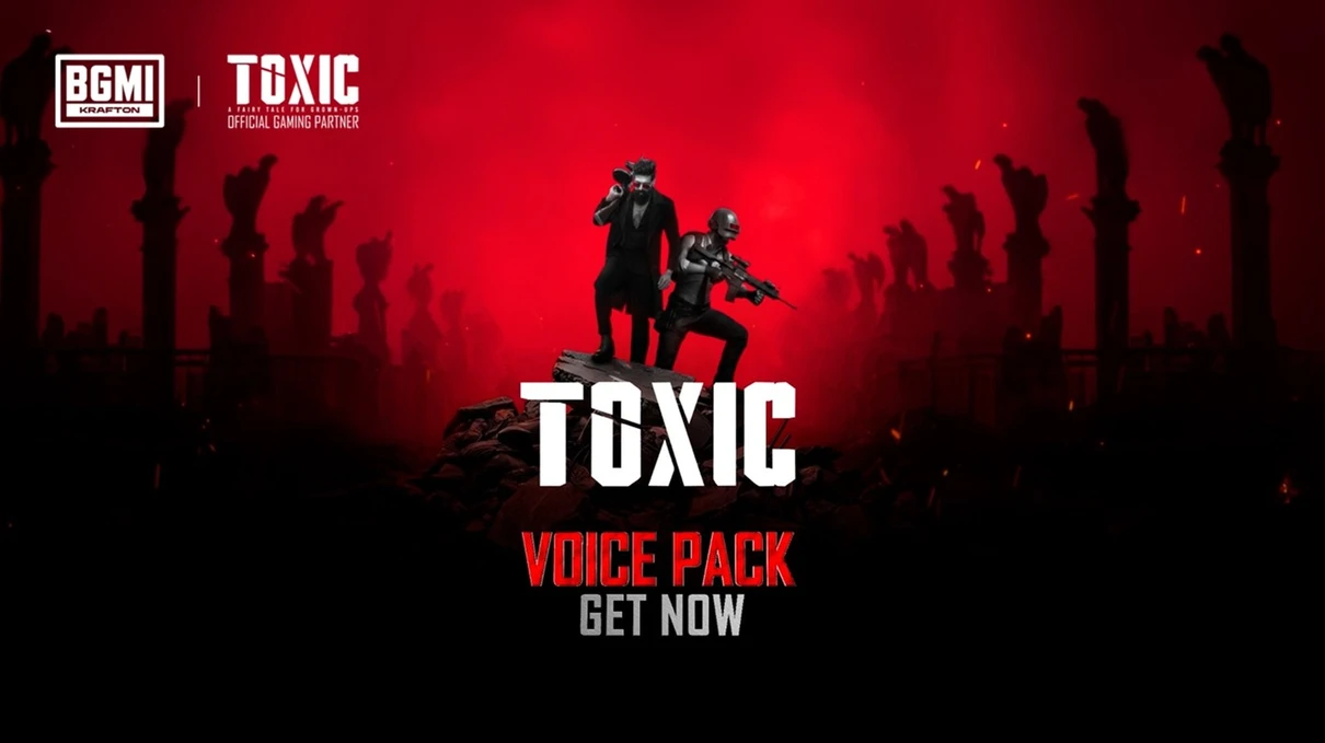 Krafton India introduces BGMI x Toxic Voice Packs in Hindi and Kannada, alongside other rewards