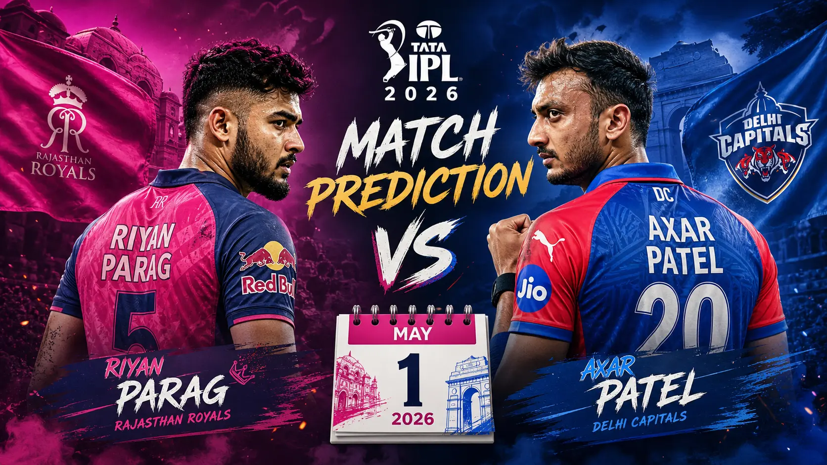 RR vs DC match prediction: Who will win todays IPL 2026 match between Rajasthan Royals & Delhi Capitals?