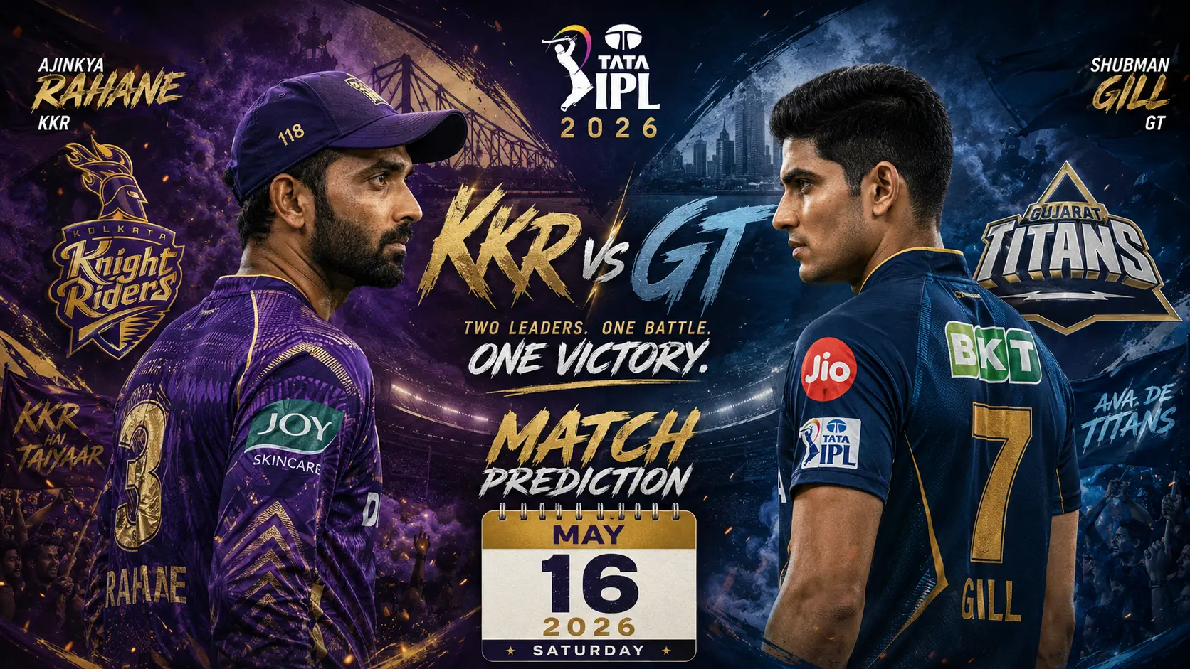 KKR vs GT match prediction: Who will win todays IPL 2026 match between Kolkata Knight Riders and Gujarat Titans?