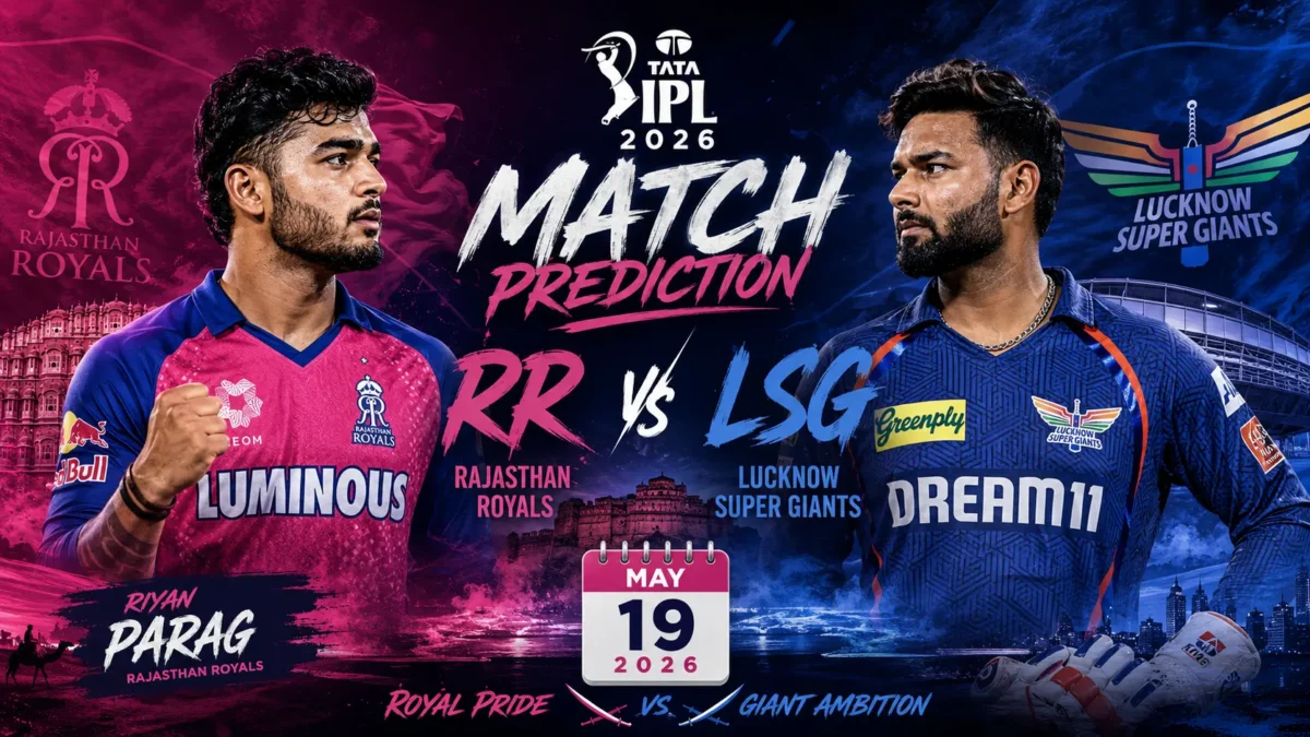 RR vs LSG Match Prediction: Who will win today’s IPL 2026 match between Rajasthan Royals and Lucknow Super Giants?