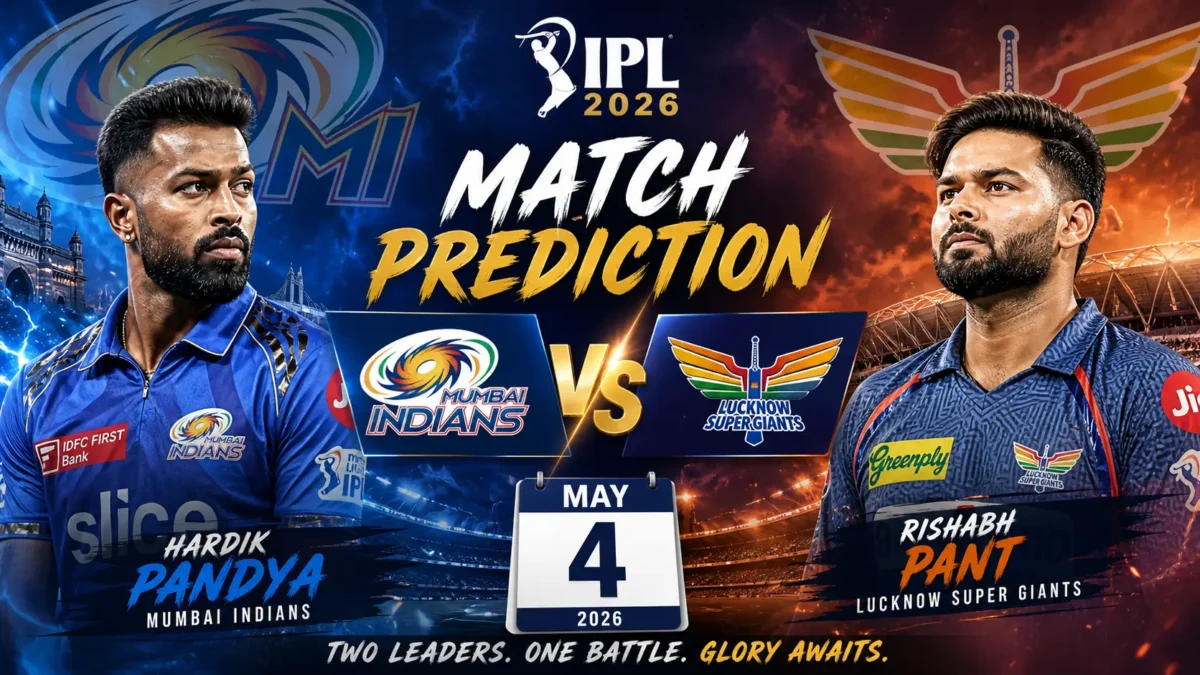 MI vs LSG match prediction: Who will win today’s IPL 2026 match between Mumbai Indians and Lucknow Super Giants?