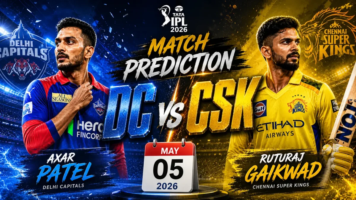 DC vs CSK match prediction: Who will win today’s IPL 2026 match between Delhi Capitals and Chennai Super Kings?