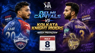 DC vs KKR Match Prediction: Who will win todays IPL 2026 match between Delhi Capitals and Kolkata Knight Riders?