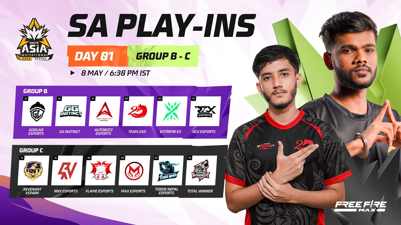 FFMAI 2026 South Asia Play-Ins Day 1 Points Table and More