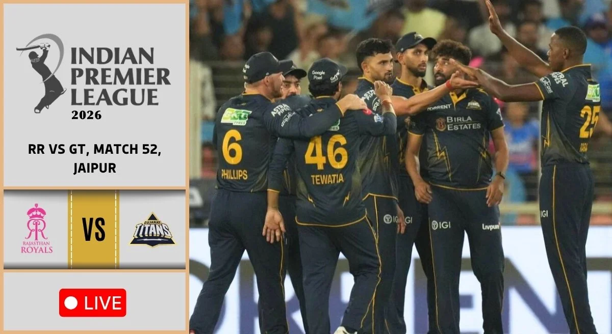 RR vs GT, IPL 2026: GT post 77-run win, go 2nd on points table