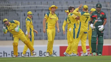 BAN vs AUS T20I: Mitchell Marsh, Spencer Johnson power Australia to maiden T20I series win in Bangladesh, earn redemption