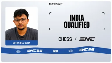 Grandmaster Mitrabha Guha Qualifies for Esports Nations Cup 2026 Chess Squad