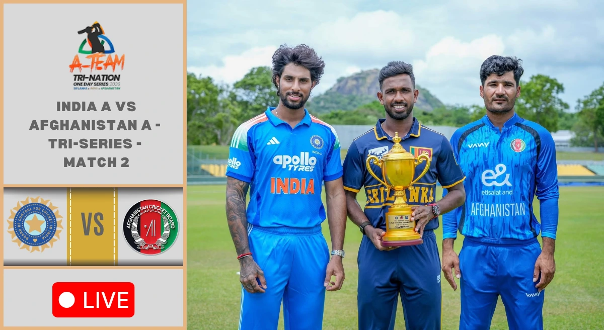 IND A vs AFG A Live, tri-series: Gaikwad enters after Sooryavanshi & Arya’s dismissals