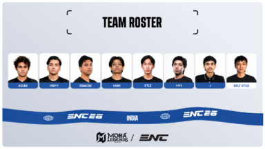 Nodwin Gaming reveals the Indias DOTA 2 and MOBA Legends: 5v5! teams for ENC 2026