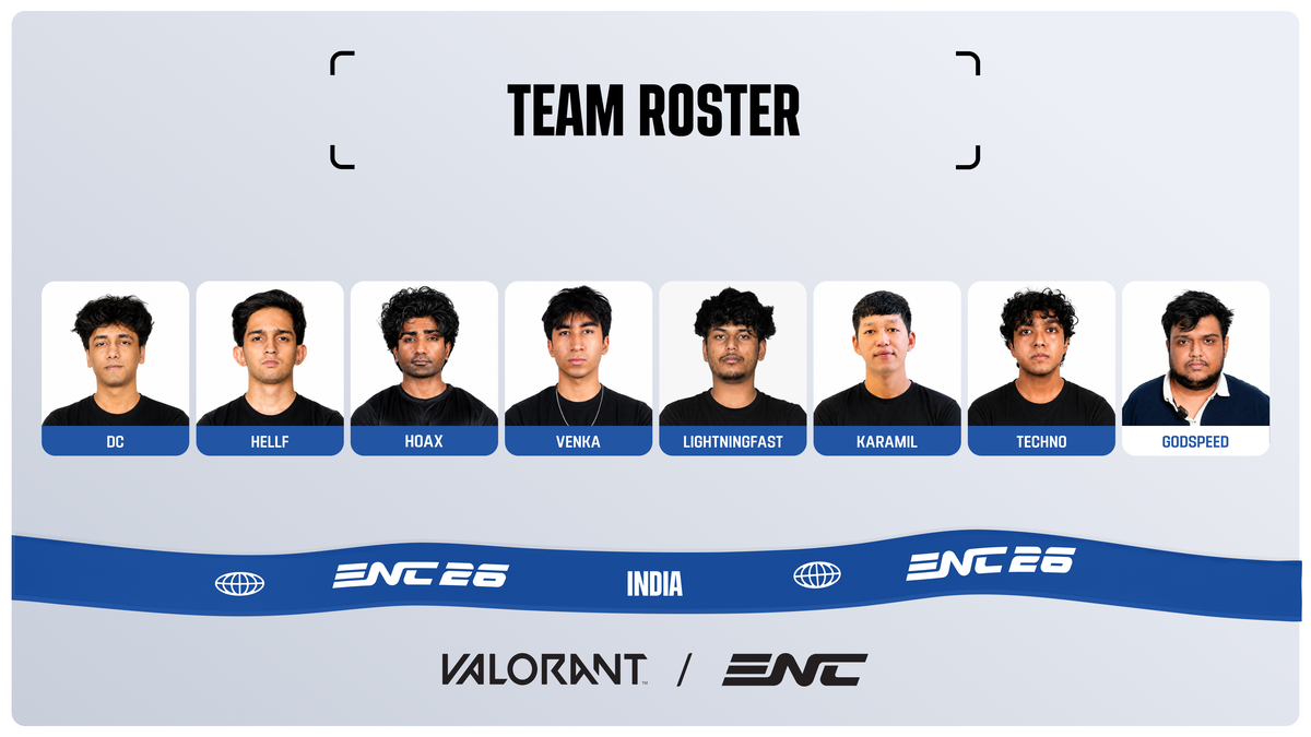 NODWIN gaming unveils India’s star-studded VALORANT team for ENC 2026