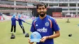 Prince Yadav with his debut cap