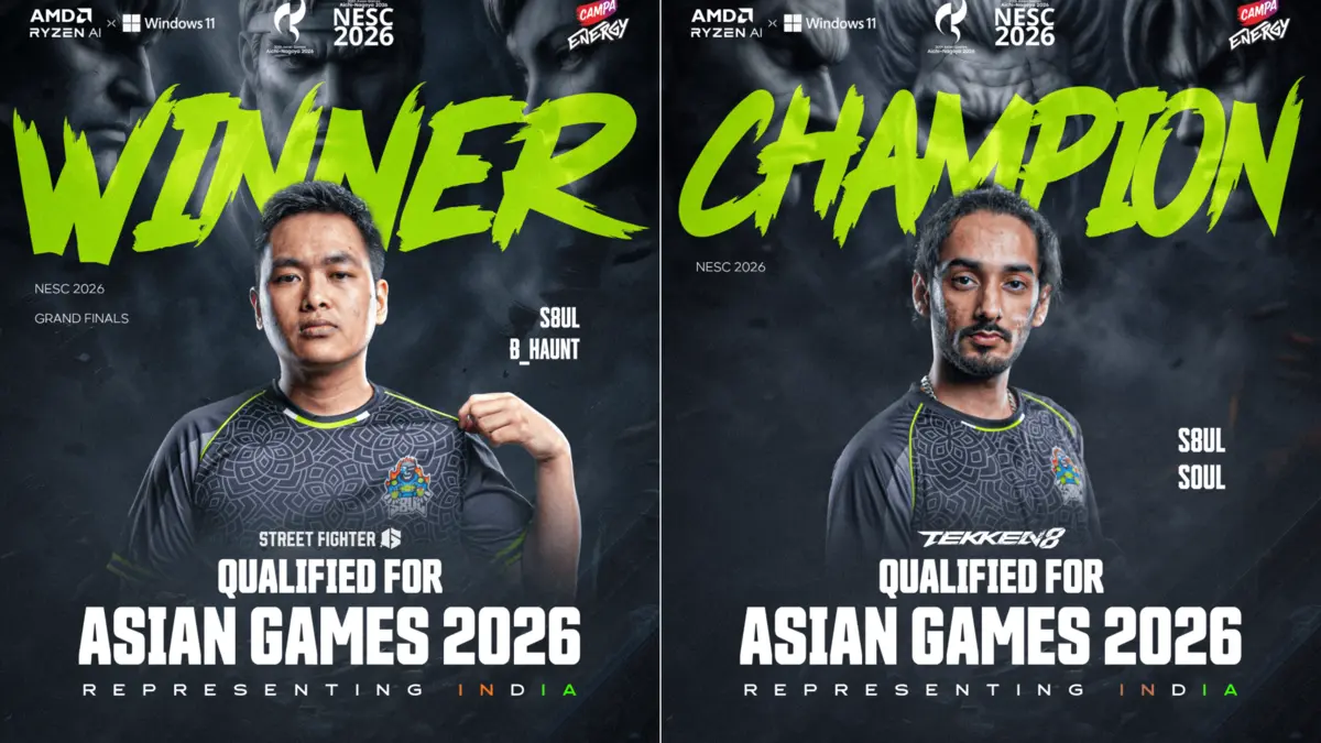 S8UL Esports&rsquo; Gurashish Singh and Prateek Bhaunt qualify for Asian Games 2026
