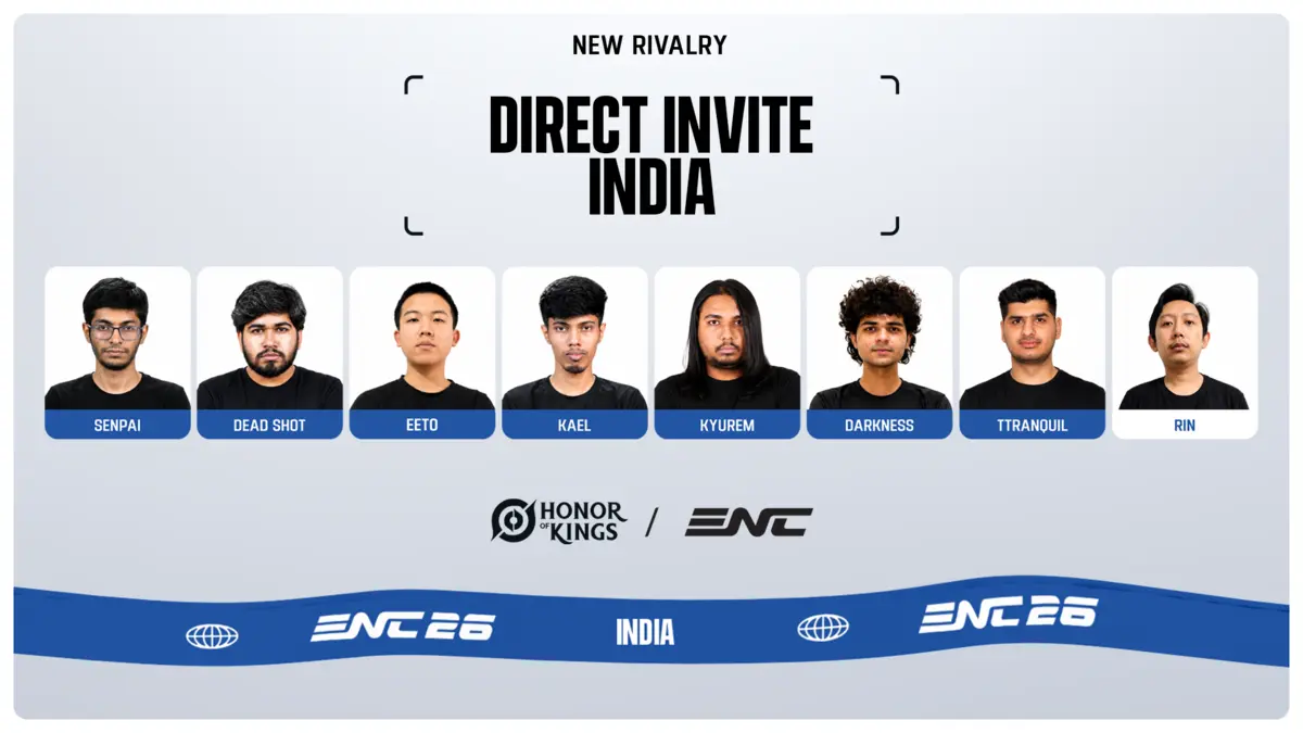 Honor of Kings ENC 2026: NODWIN Gaming Unveils Indian Roster Headed to Riyadh