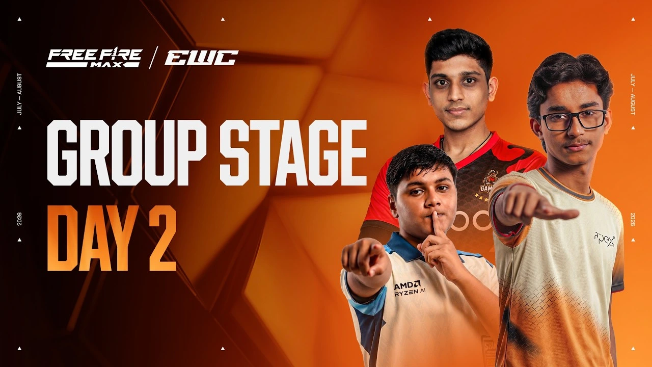 Free Fire EWC 2026 Group Stage Day 2 Points Table Live Updates and More