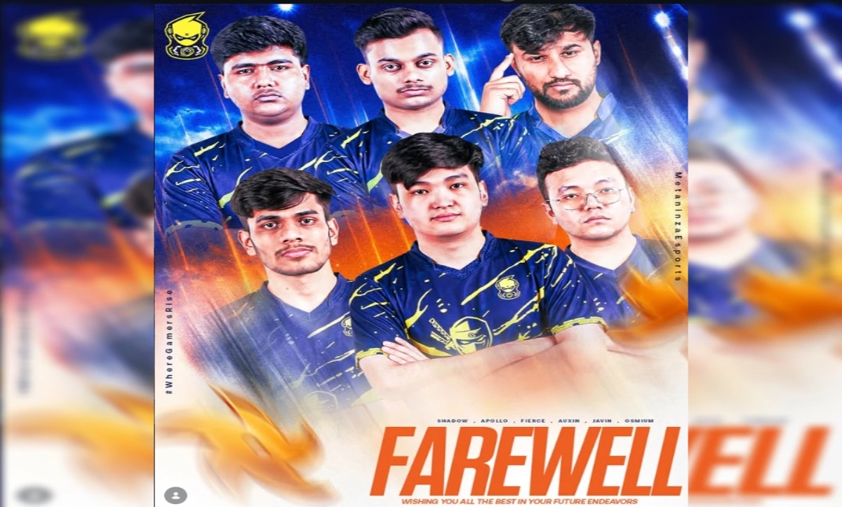 Meta Ninza Parts Ways with Its BGMI Roster Ahead of the Upcoming Event
